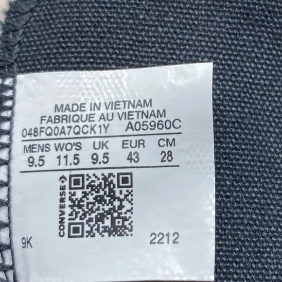 Converse Ctas High Shoes Skate White Red Men Size Canvas Custom A05960C-BLWRR - Picture 7 of 7